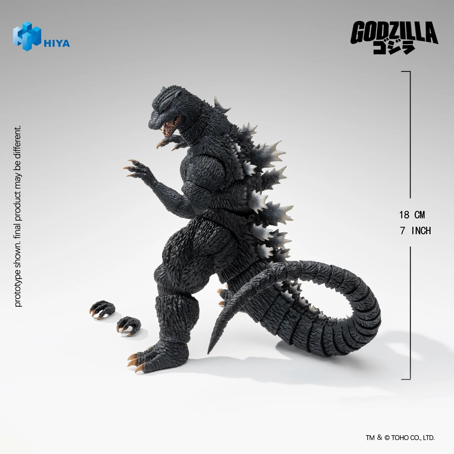 None Scale 7 Inch Godzilla Final Wars 2004 Godzilla Action Figure
