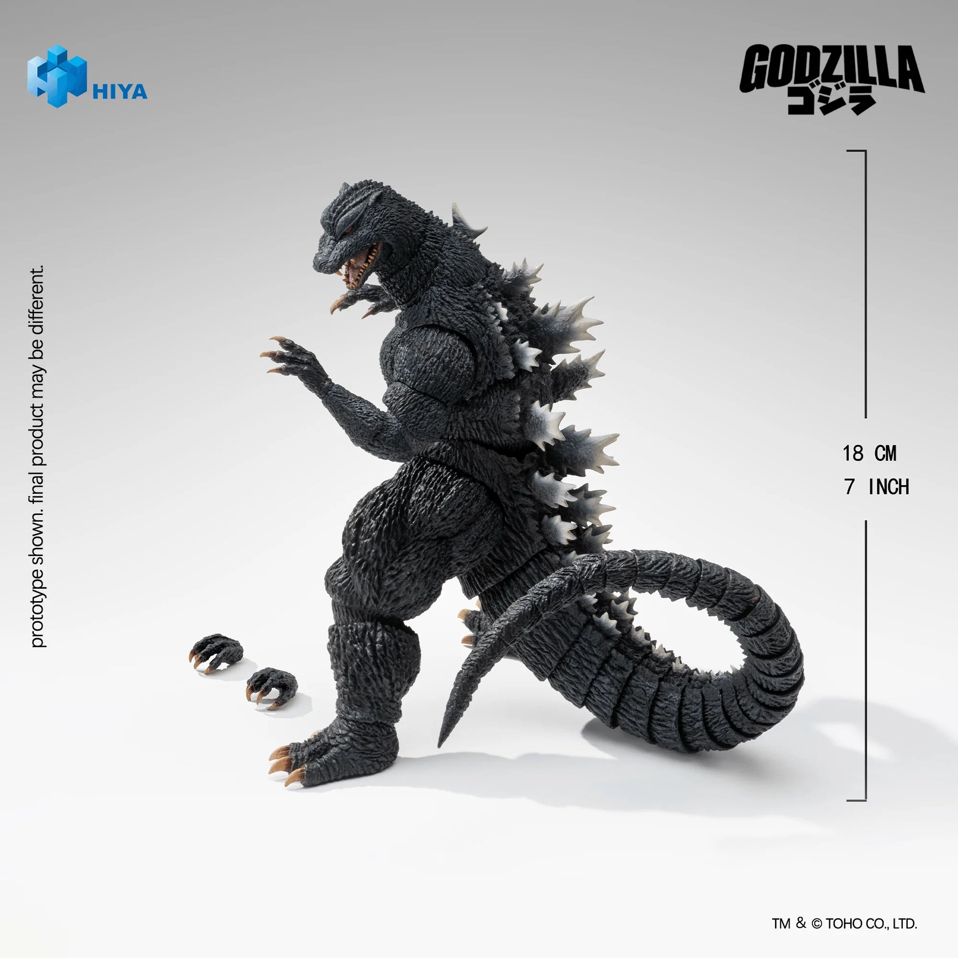 None Scale 7 Inch Godzilla Final Wars 2004 Godzilla Action Figure