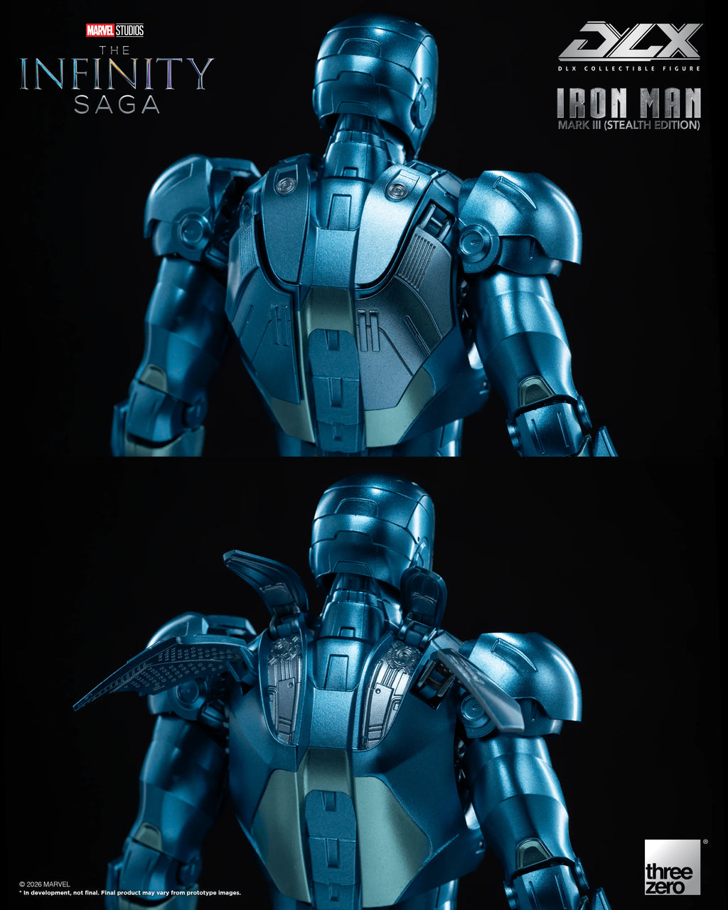 threezero DLX Iron Man Mark 3 Stealth Edition Action Figure
