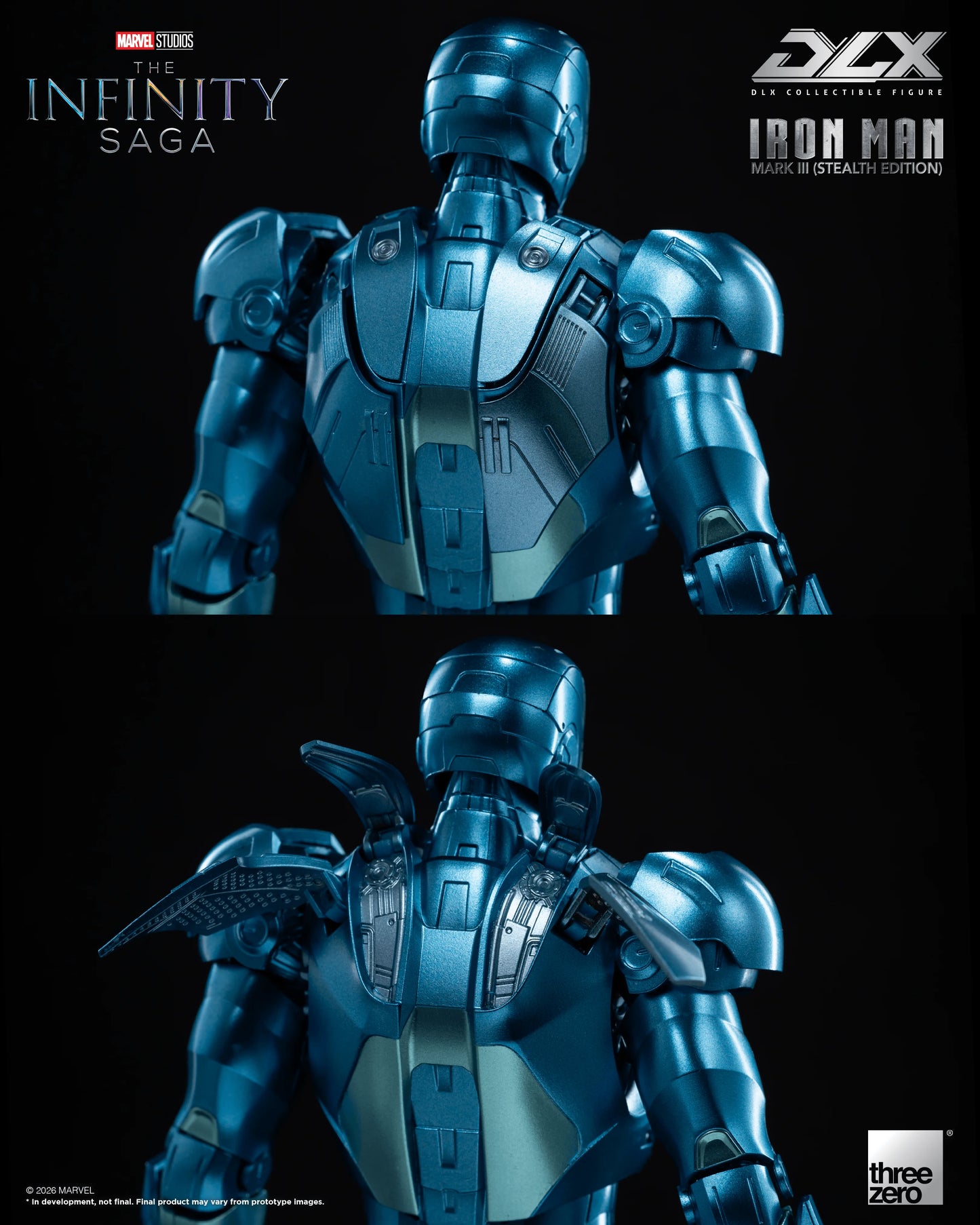 threezero DLX Iron Man Mark 3 Stealth Edition Action Figure