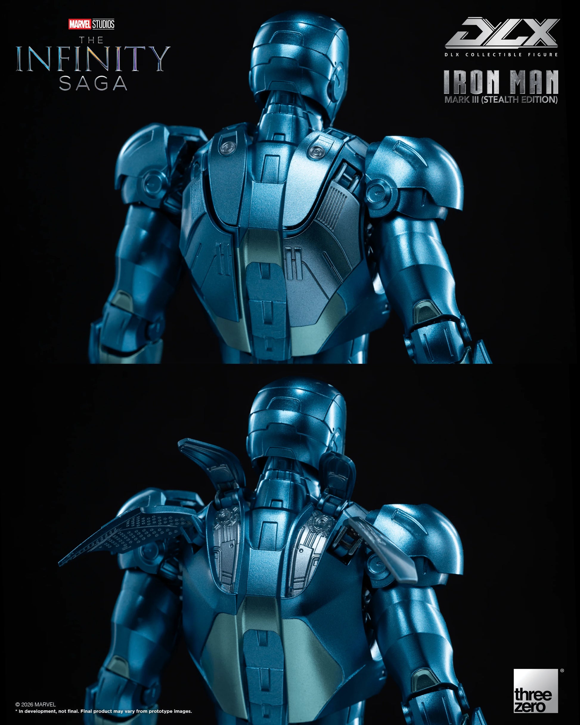 threezero DLX Iron Man Mark 3 Stealth Edition Action Figure