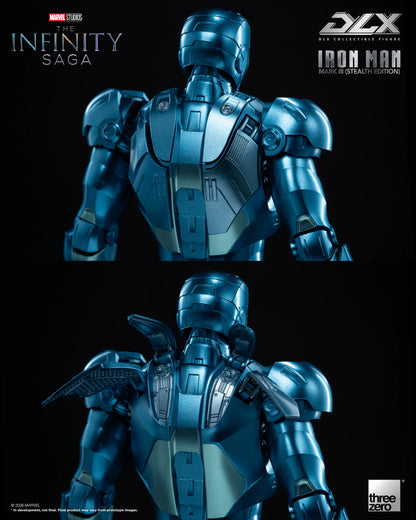 threezero DLX Iron Man Mark 3 Stealth Edition Action Figure