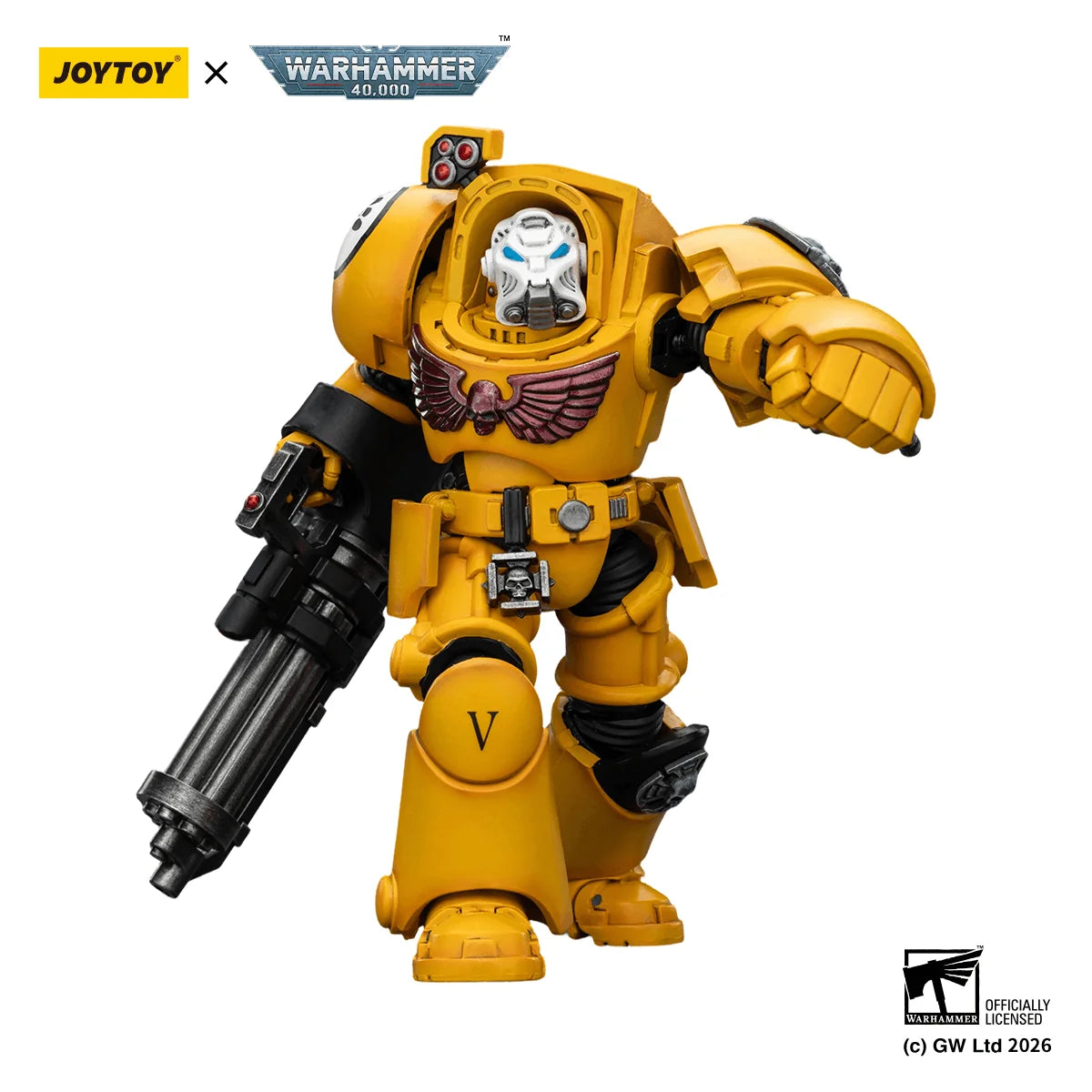Imperial Fists Terminator 3 with Power Fist and Assault Cannon