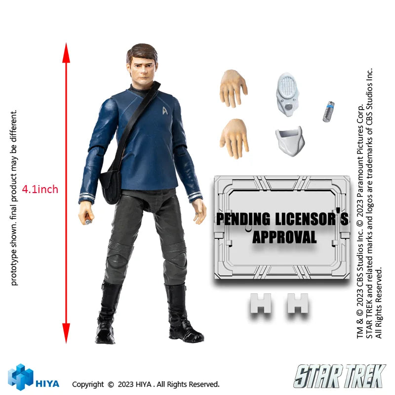 HIYA TOYS Exquisite Mini Series 1/18 Scale Star Trek 2009 McCoy Action Figure