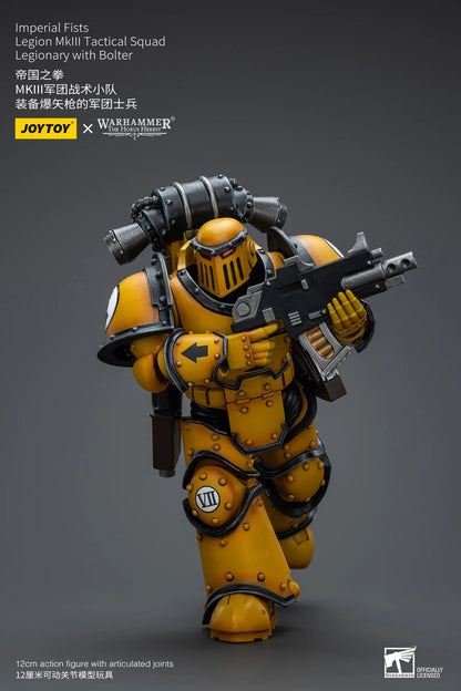 JOYTOY Warhammer 40K Imperial Fists Legion MkIII Tactical Squad Legionary with Bolter Action Figure