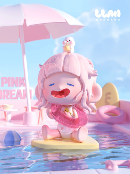 Shenzhen Mabell Lazy Pink Dreamland Painted PVC Figure