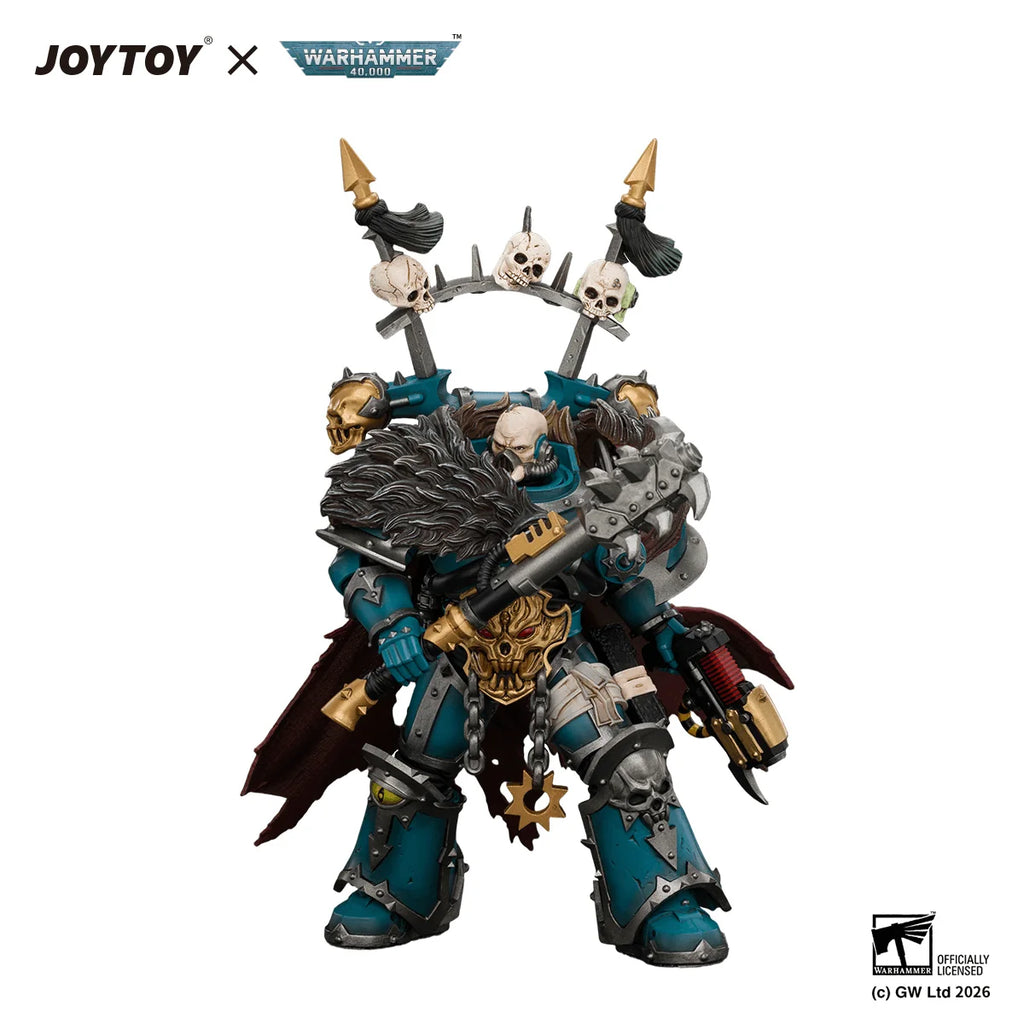 Alpha Legion Chaos Lord with Plasma Pistol and Accursed Weapon