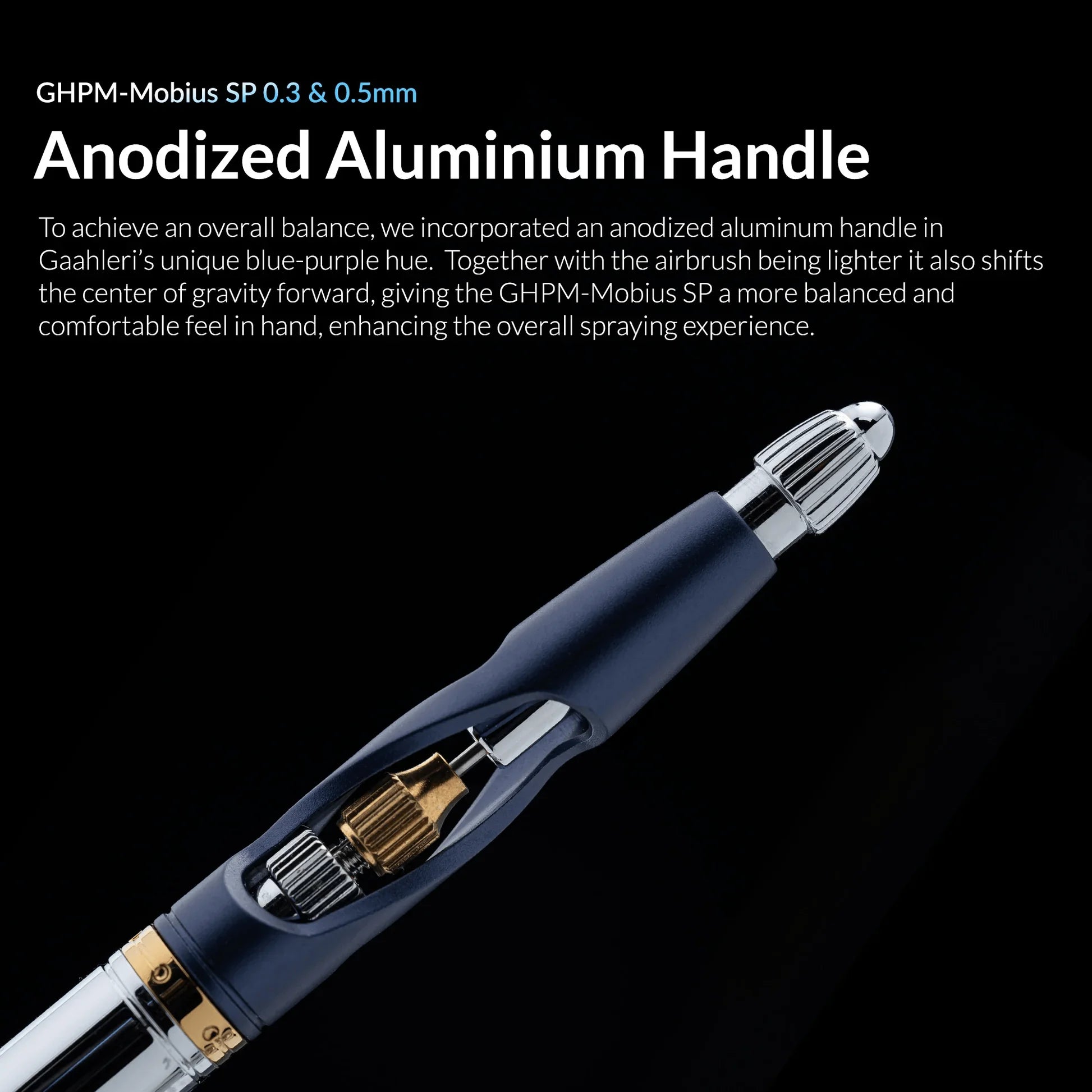 Gaahleri Premium Series Mobius SP Siphon Feed Airbrush