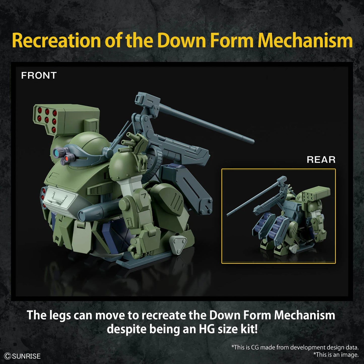 Bandai Hobby HG Burglarydog Armored Trooper VOTOMS Model Kit