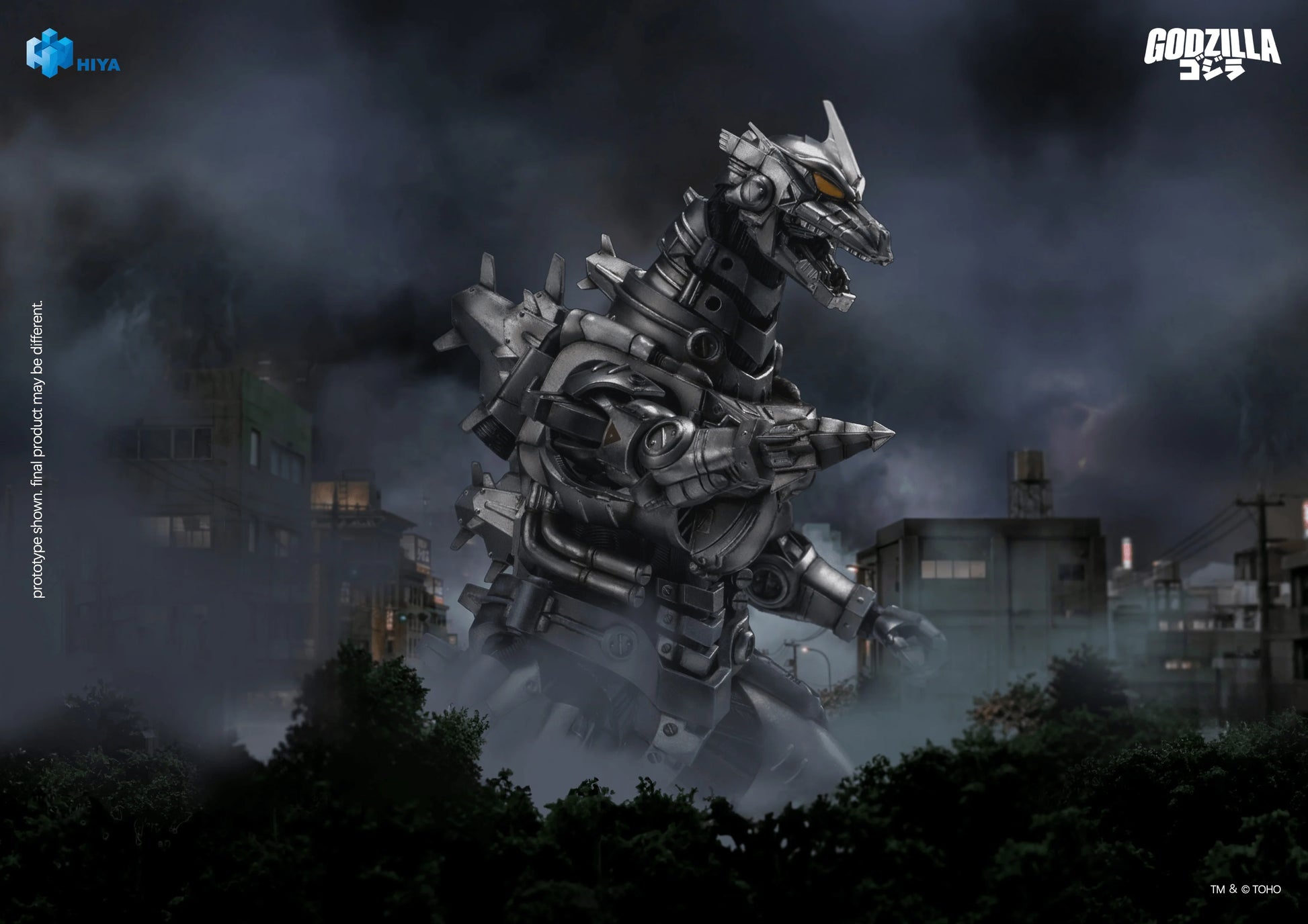 HIYA Exquisite Basic Series None Scale 7.7 Inch Godzilla Tokyo S.O.S. 2003 Mechagodzilla Heavy Arms / High Mobility Version Action Figure