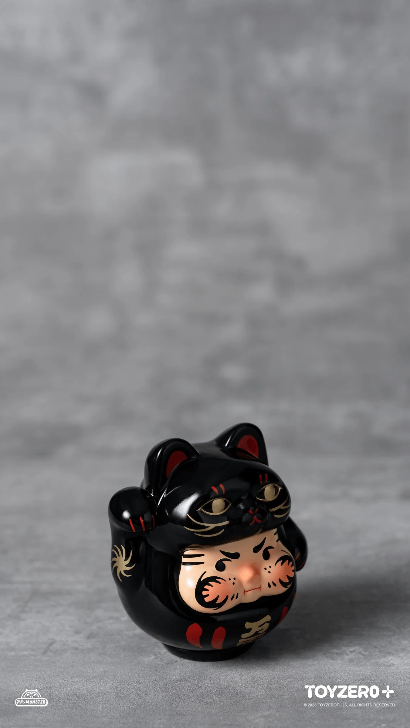 PP Lucky Cat Daruma (Black cat edition)