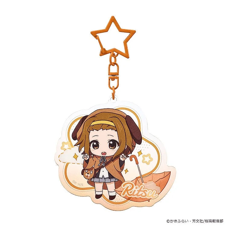 K-ON! Fluffy Rain Series Collectible Acrylic Keychain