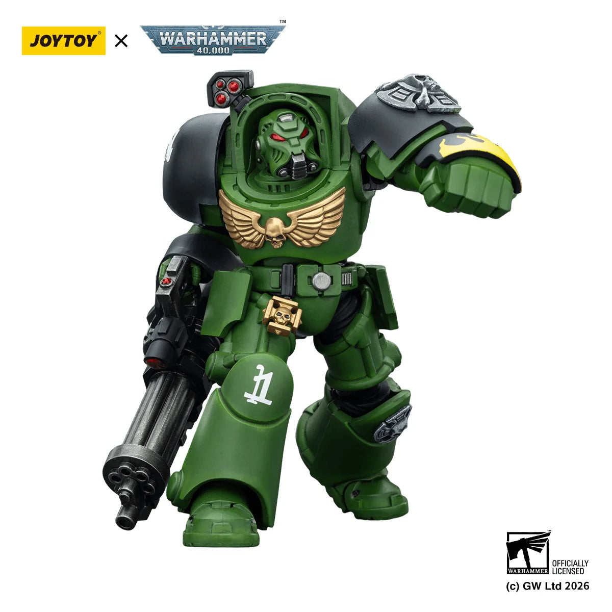 Salamanders Terminator 3 with Power Fist and Assault Cannon