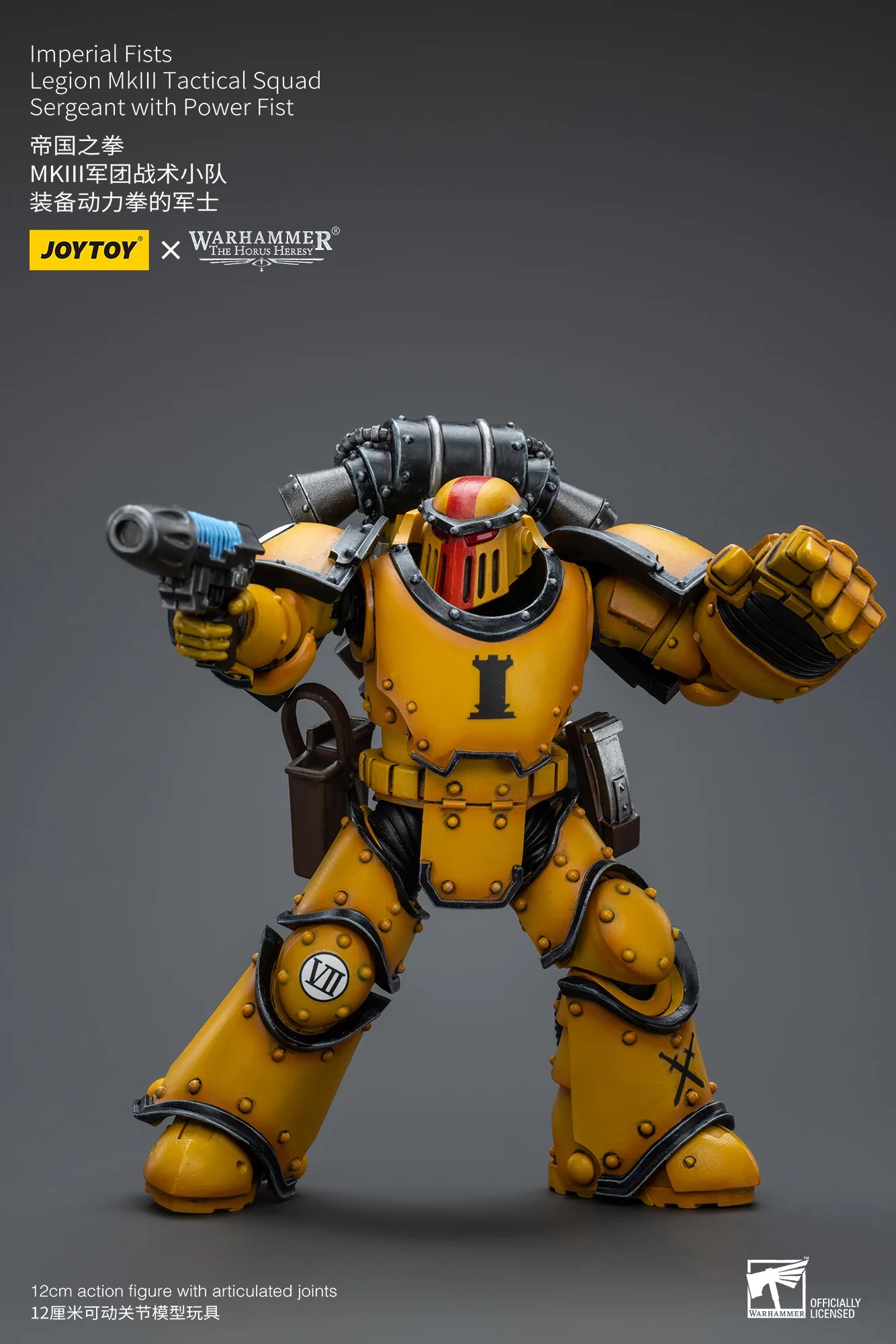 JOYTOY Warhammer 40K Imperial Fists Legion MkIII Tactical Squad Sergeant Action Figure