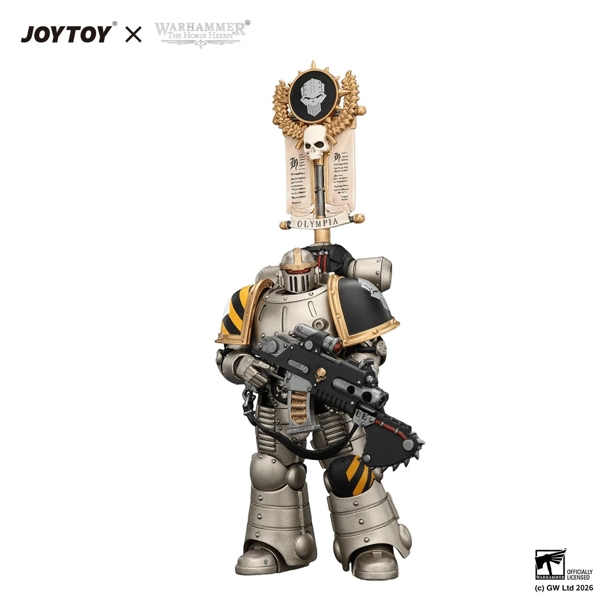 Iron Warriors MkII Legionary1 with Vexilla, Bolter and Bolt Pistol
