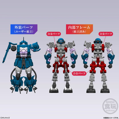 Bandai Shokugan Zaku II High Mobility Type Black Tri-Stars Custom Articulated Figure