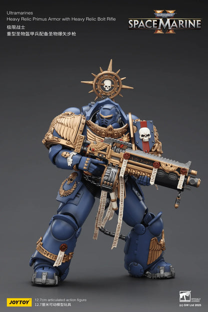 Ultramarines Heavy Relic Primus Armor with Heavy Relic Bolt Rifle