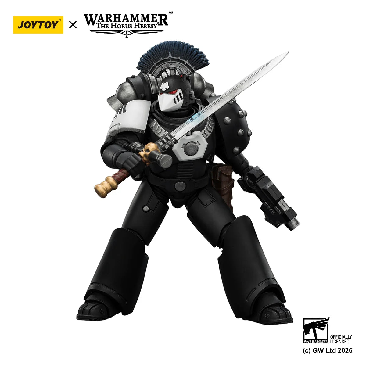 Raven Guard MkVI Tactical Sergeant with Power Sword, Bolter and Plasma Pistol