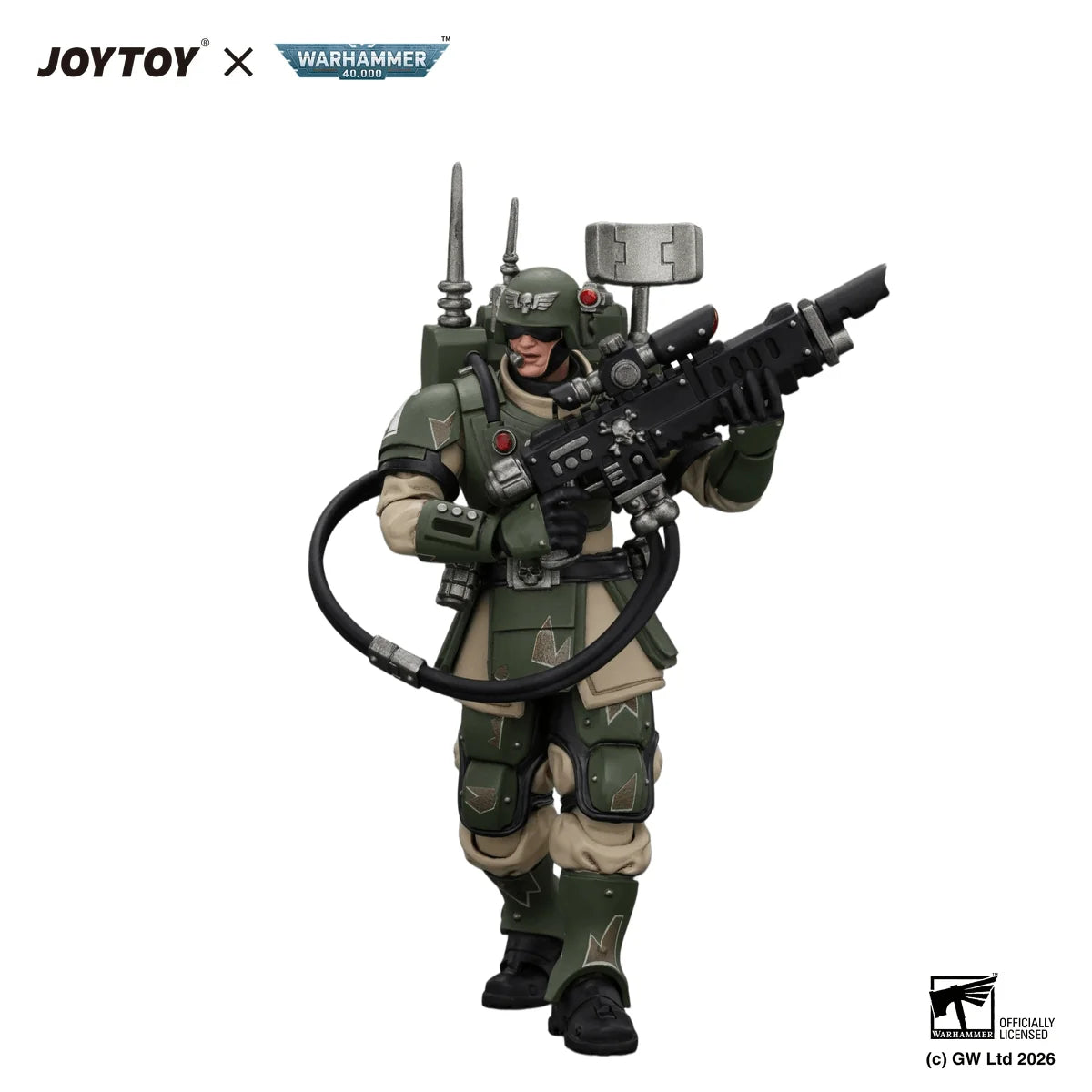 Astra Militarum Kasrkin 3 with Hot-shot Lasgun and Vox-caster