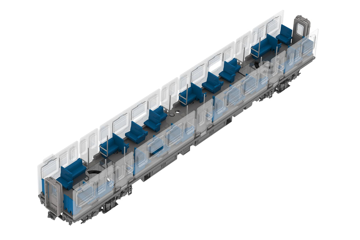 Semi-cross seat interior set A (blue)