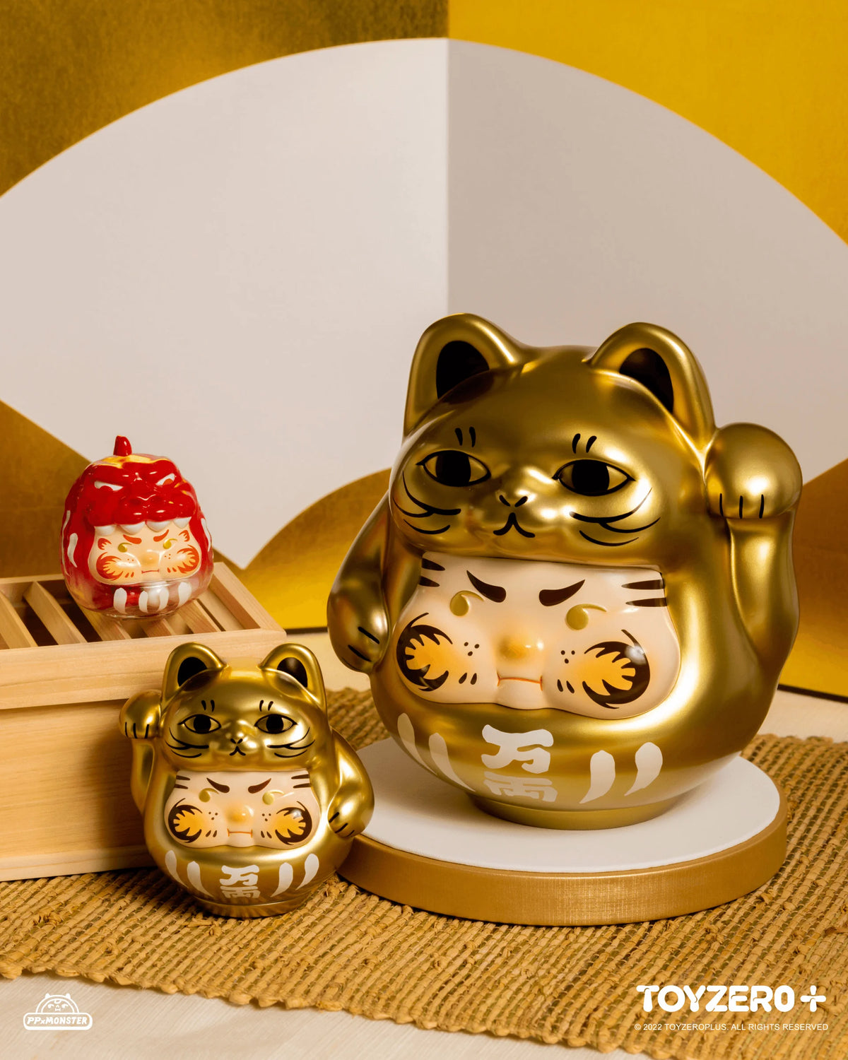 200% PP Lucky Cat Daruma (Golden cat edition)