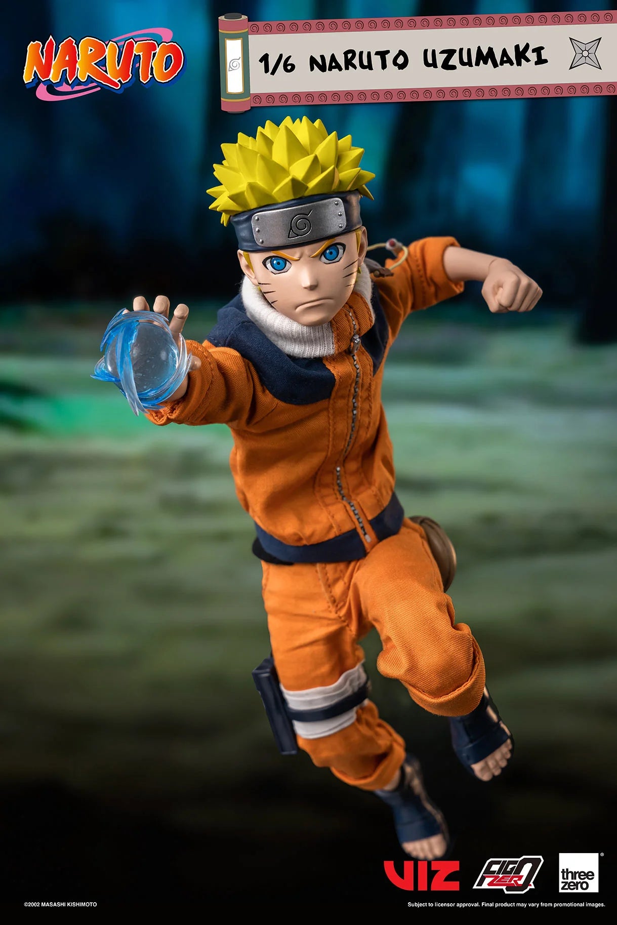 threezero Figzero 1/6 Naruto Uzumaki Action Figure