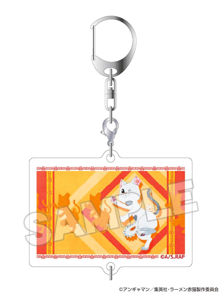 Ramen Akaneko Connecting Acrylic Keychain (1pc / 10pc per box)
