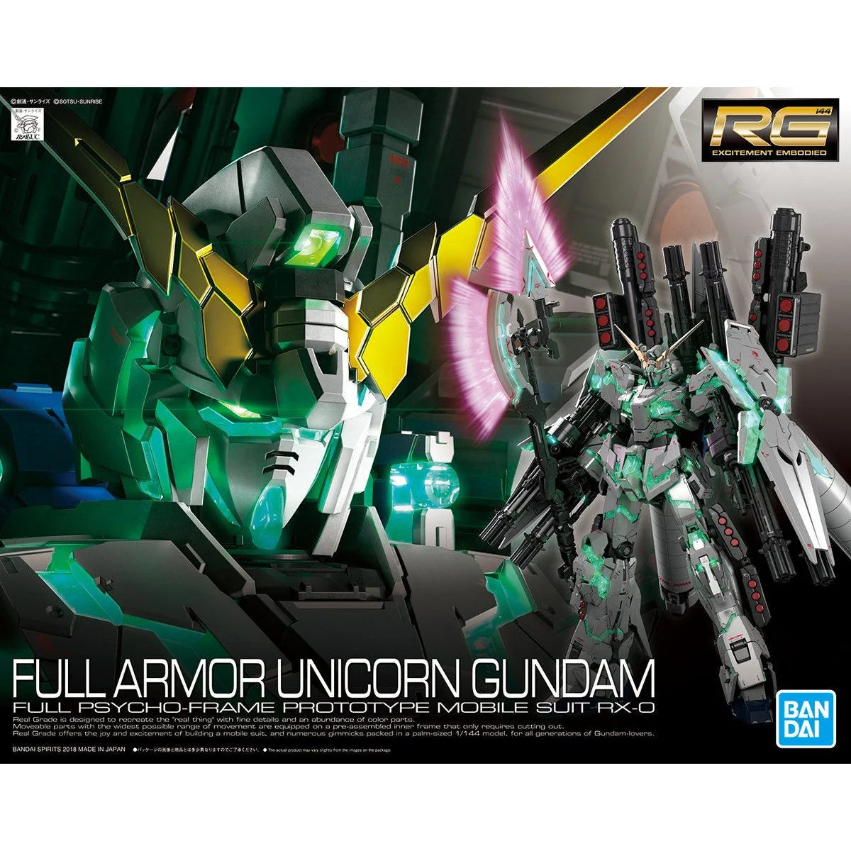 RG 1/144 RX-0 Full Armor Unicorn Gundam Model Kit