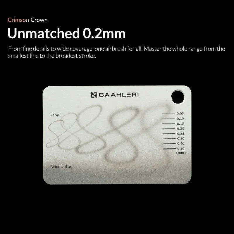 Gaahleri Aventus Crimson Crown Dual Needle Airbrush (0.2mm & 0.4mm)