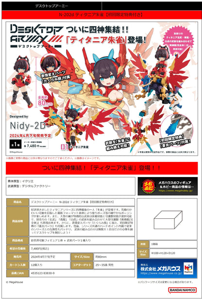 MegaHouse Desktop Army N-202d Titania Suzaku Armed Figure