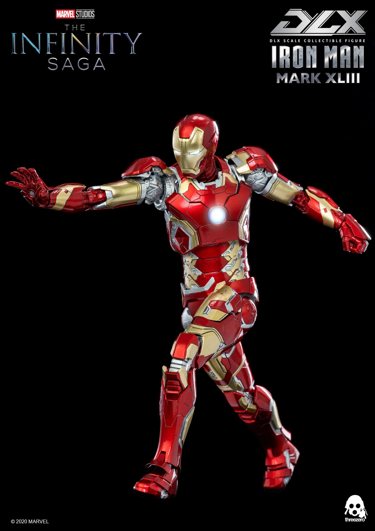 threezero DLX Iron Man Mark 43 Collectible Figure