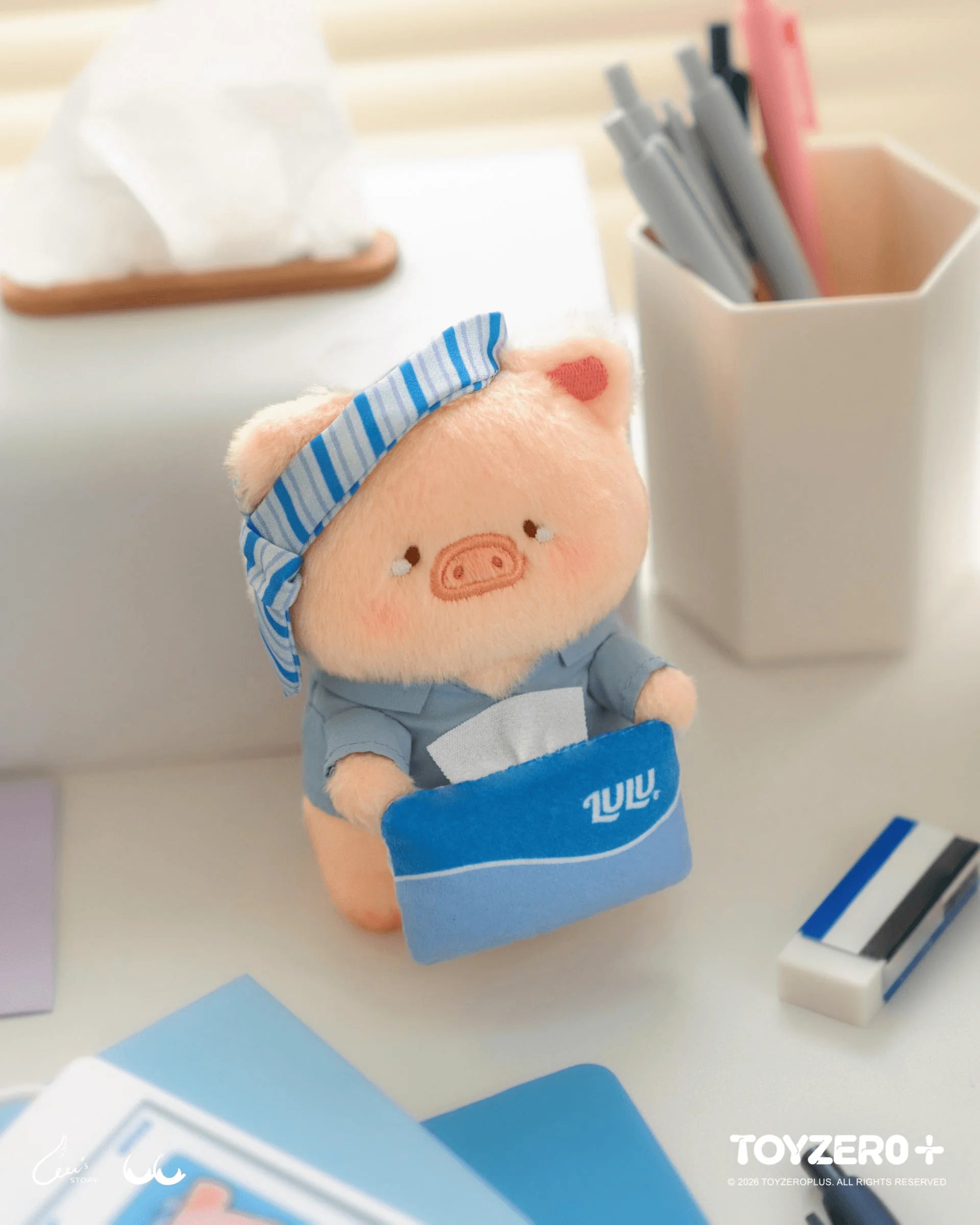 TOYZEROPLUS LuLu the Piggy Office Series Plush Keychain Blind Box