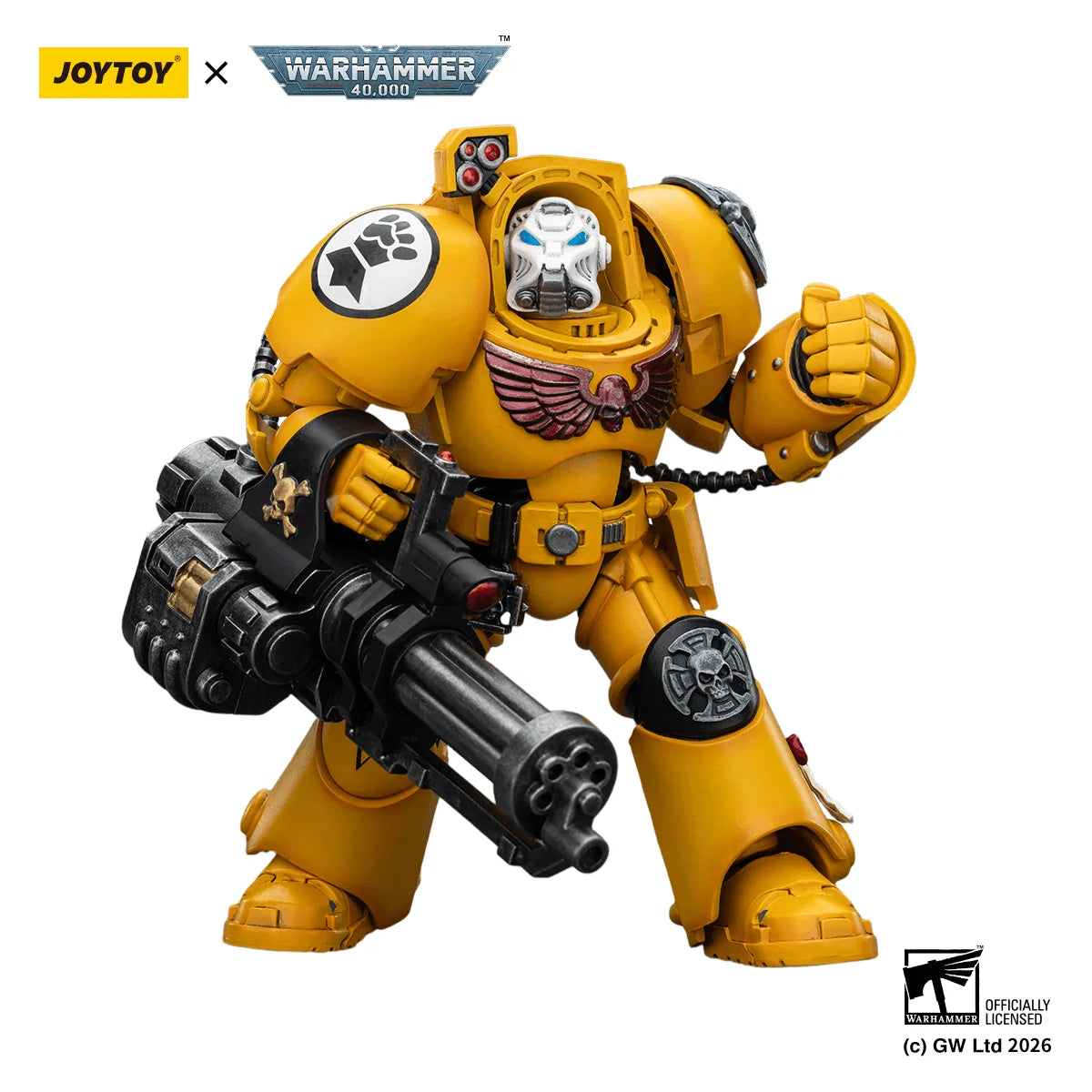 Imperial Fists Terminator 3 with Power Fist and Assault Cannon