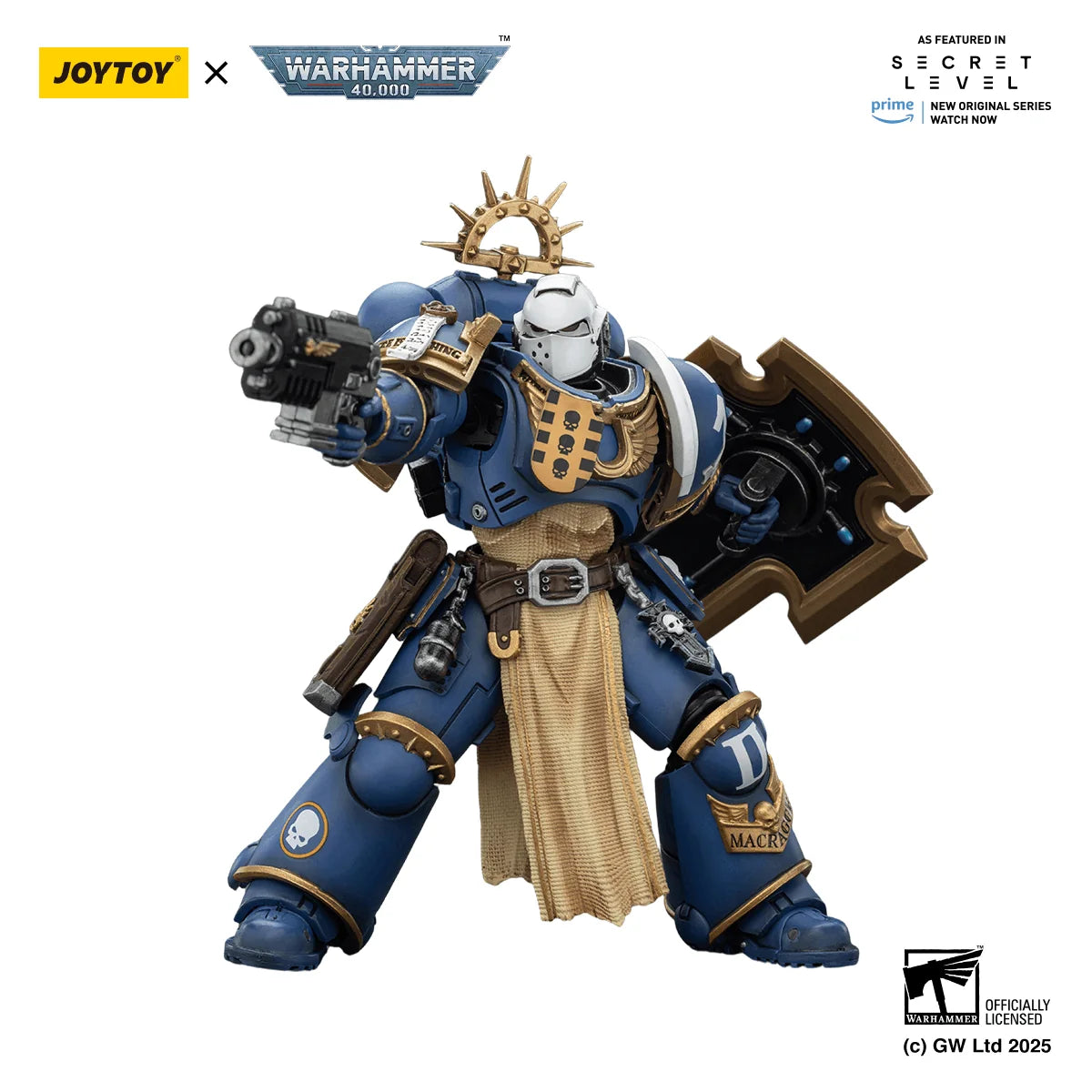 Ultramarines Levantus with Power Sword, Stormshield and Bolt Pistol