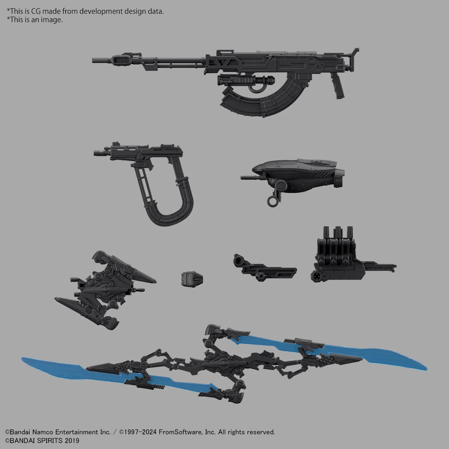 30MM ARMORED CORE Ⅵ FIRES OF RUBICON SCHNEIDER NACHTREIHER/40E STEEL HAZE
