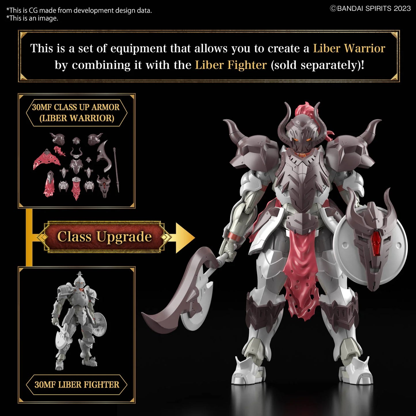 Bandai Spirits 30 Minutes Fantasy Liber Warrior Model Kit