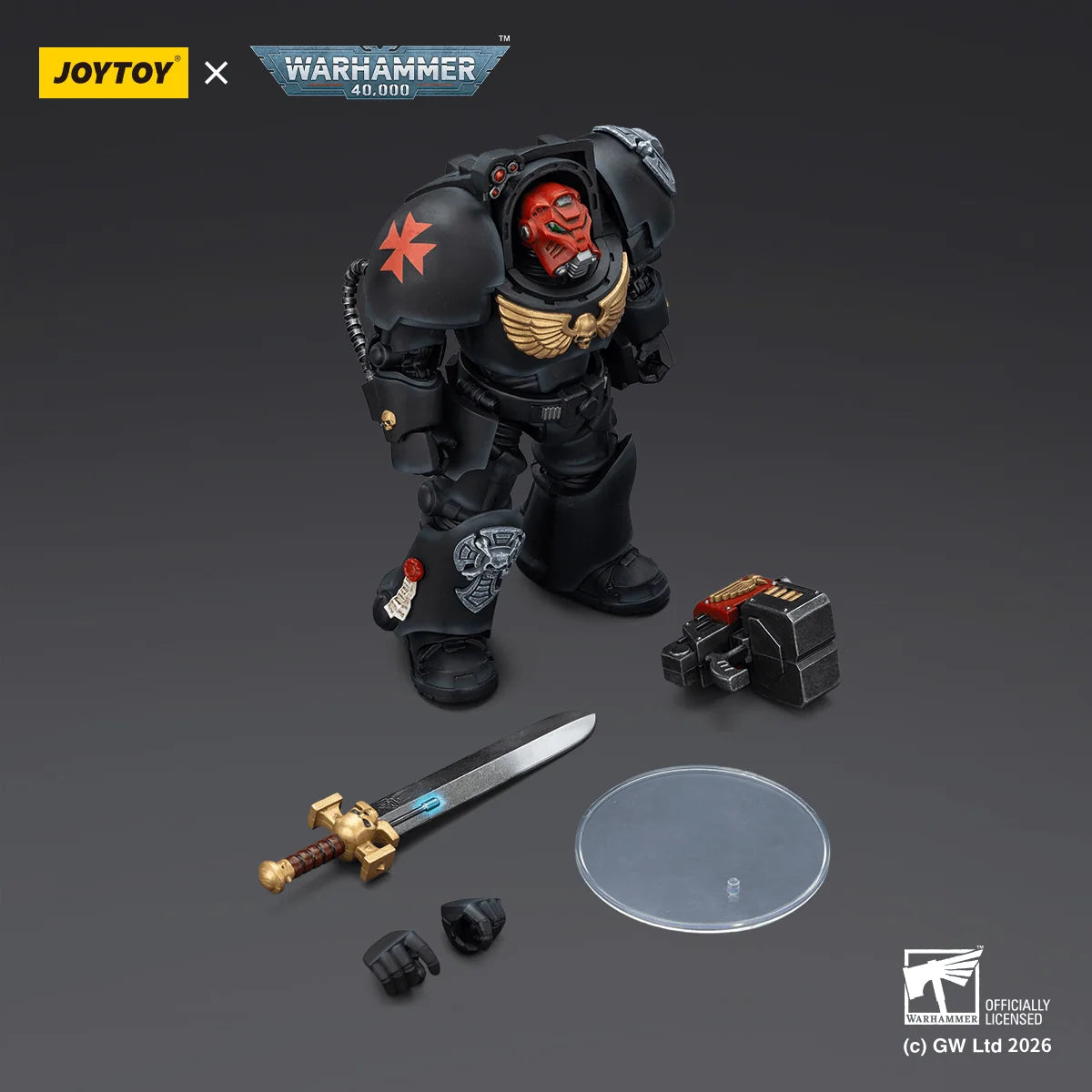 Black Templars Terminator 1 with Power Sword and Storm Bolter