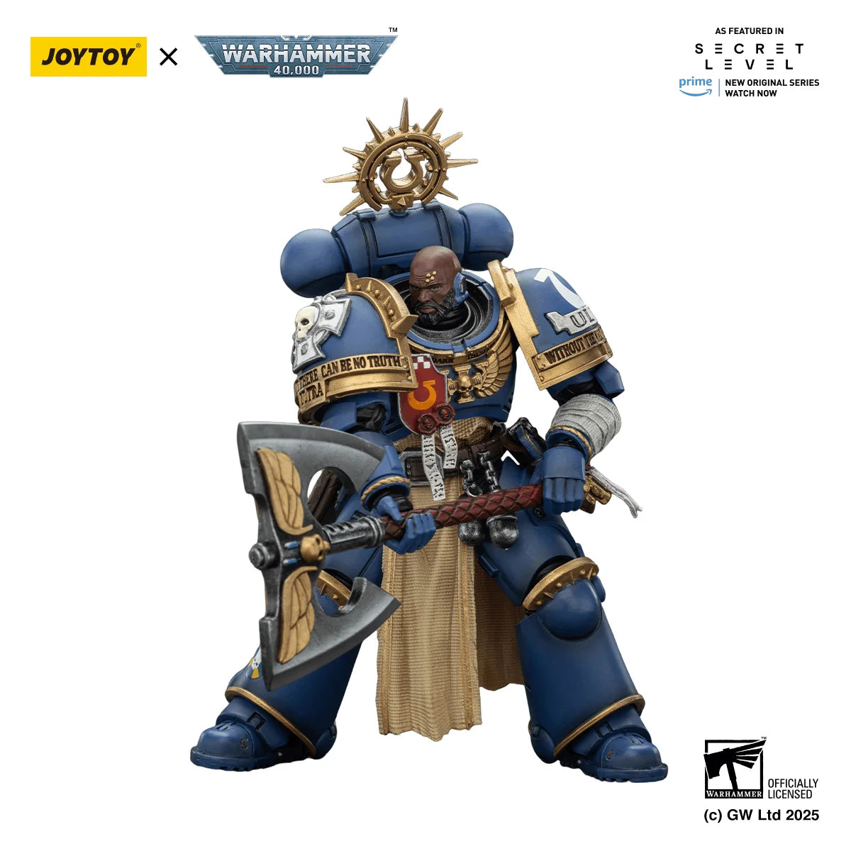 Ultramarines Metaurus with Power Axe, Stormshield and Plasma Pistol