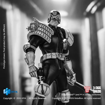 1/12 Scale 6 Inch JUDGE DREDD Judge Dredd Black&White Ver. Action Figure