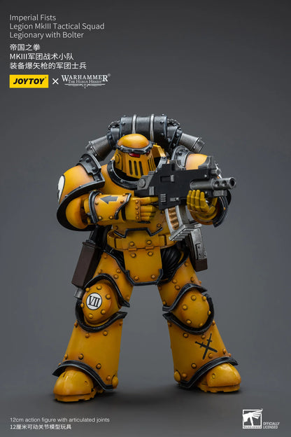 JOYTOY Warhammer 40K Imperial Fists Legion MkIII Tactical Squad Legionary with Bolter Action Figure