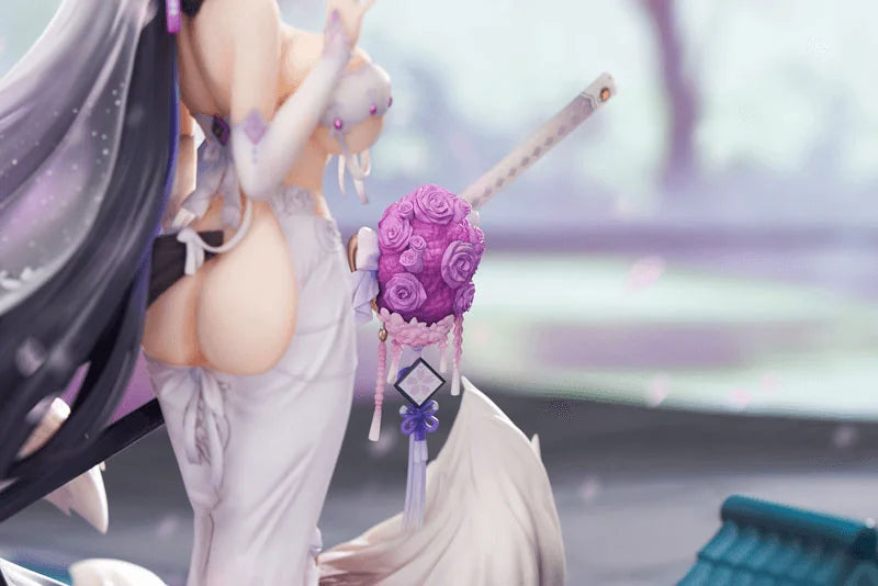1/7 Scale [Azur Lane] Musashi「Purest Wisteria」Ver. with LED Acrylic Display Box Painted Figure w BONUSes