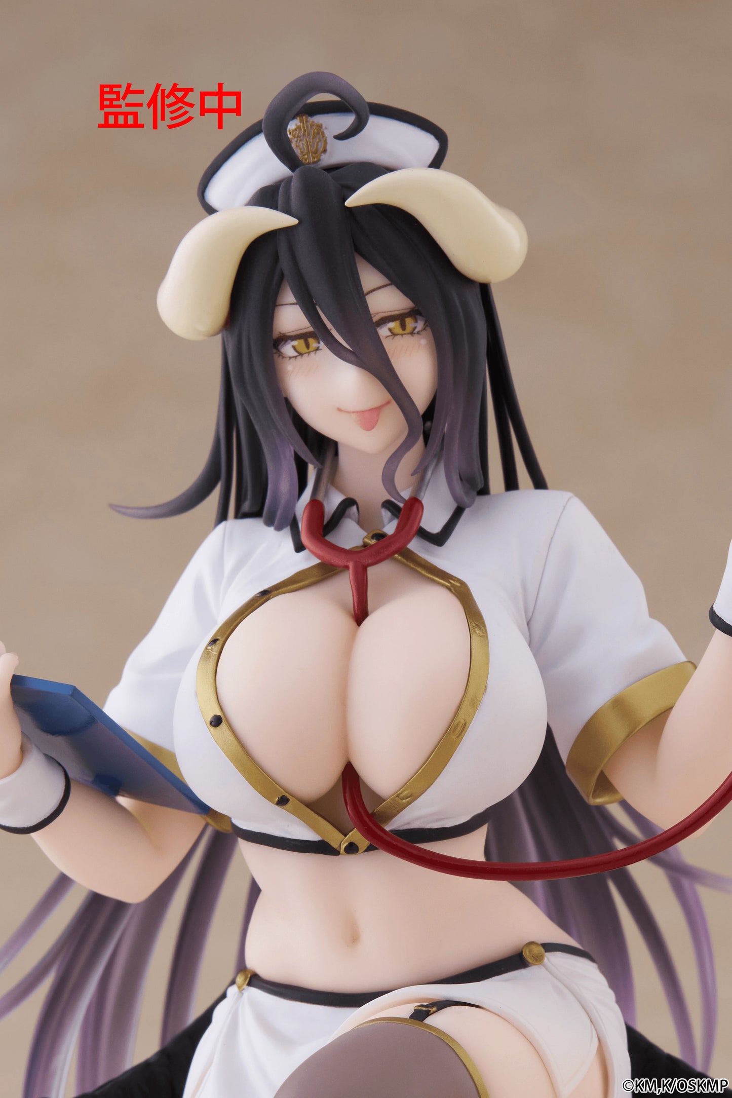 Overlord Desktop Cute Figure - Albedo (Nurse Ver.)