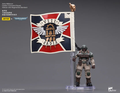 JOYTOY Warhammer 40K Cadian Command Squad Veteran Action Figure