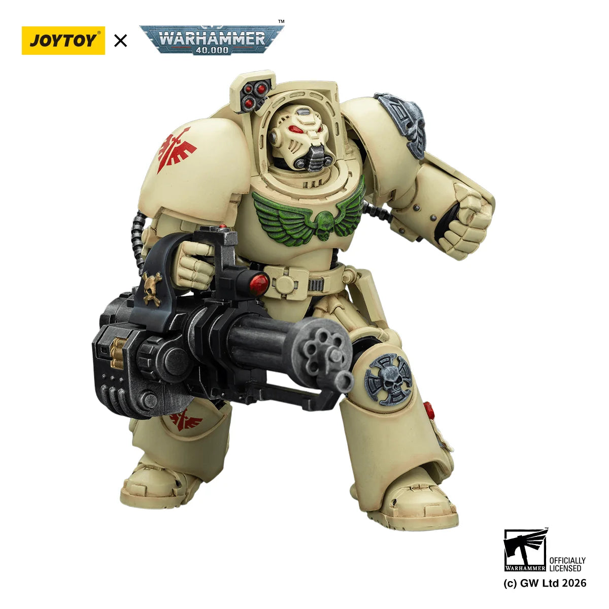 Dark Angels Deathwing Terminator 3 with Power Fist and Assault Cannon