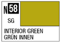 Acrysion N58 - Interior Green (Semi-Gloss/Aircraft)
