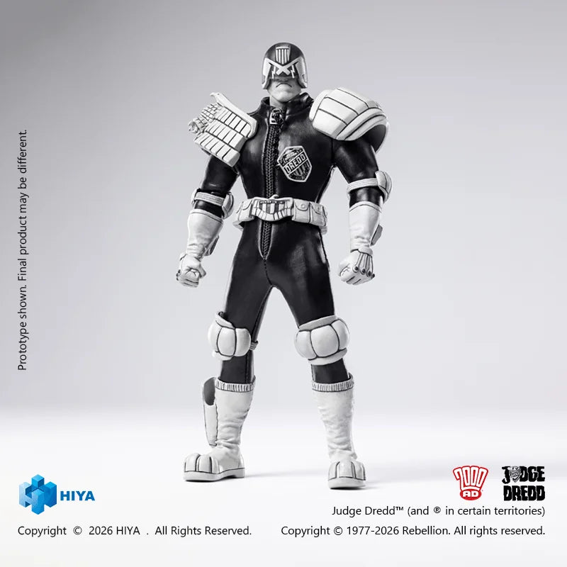 1/12 Scale 6 Inch JUDGE DREDD Judge Dredd Black&White Ver. Action Figure