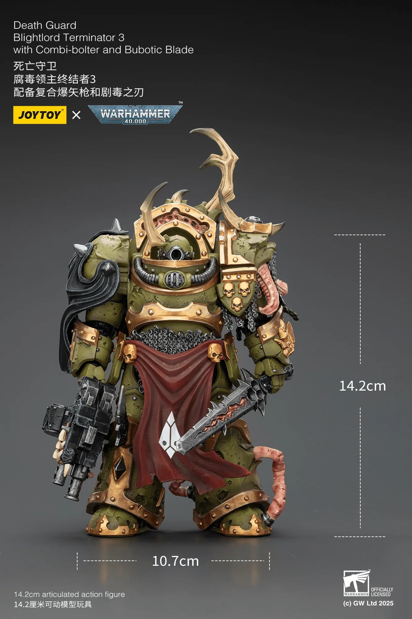 Death Guard Blightlord Terminator 3 with Combi-bolter and Bubotic Blade