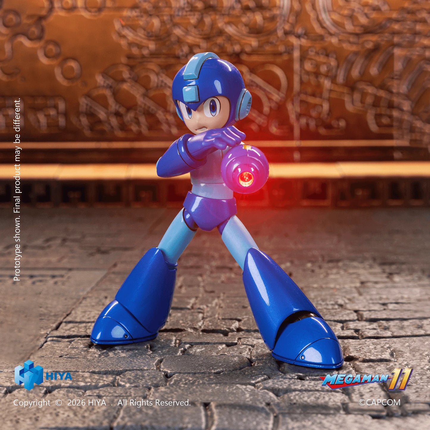 HIYA Exquisite Basic Series None Scale 4.7 Inch Mega Man Original Series Mega Man Action Figure