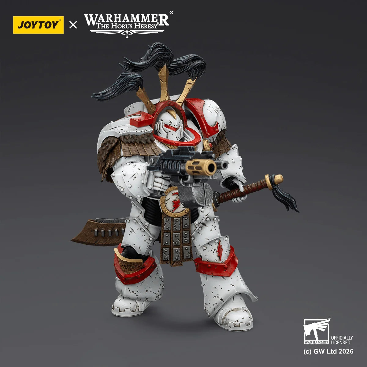 White Scars Legion Praetor in Cataphractii Terminator Armour with Cyber Hawk, Chogorian sword and combi-melta