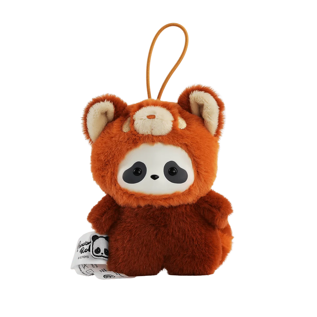 Panda Roll The Zoo In Hands Series Plush Keychain (Box of 6)